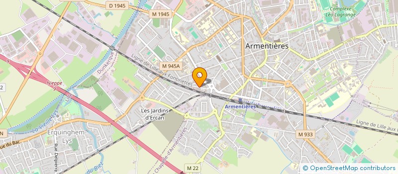 localisation de l'entreprise LE GLOBE  ARMENTIERES