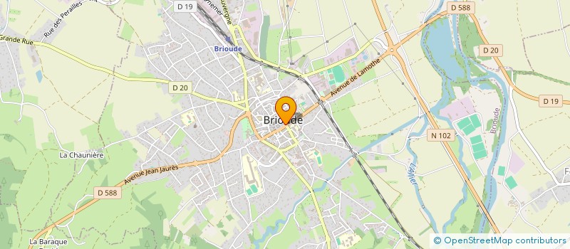 localisation de l'entreprise LE GLOBE  BRIOUDE