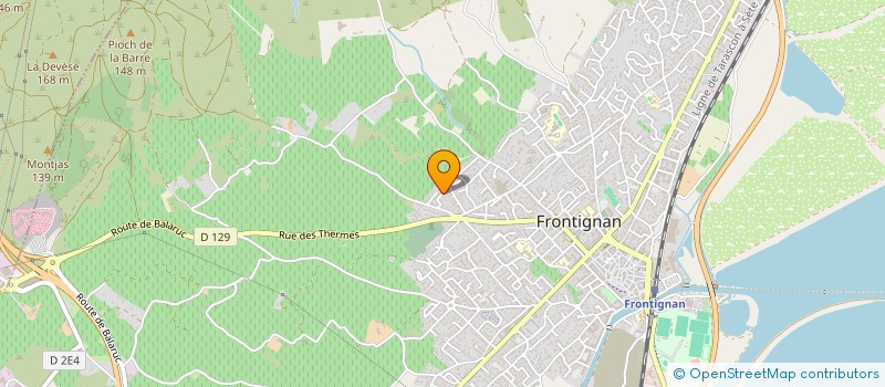 localisation de l'entreprise LE GLOBE D'ALEX à FRONTIGNAN