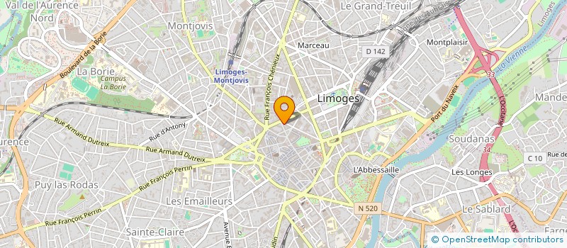 localisation de l'entreprise LE GNOMON à LIMOGES