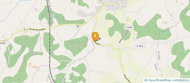 localisation de l'entreprise LE GOAL  HABAS