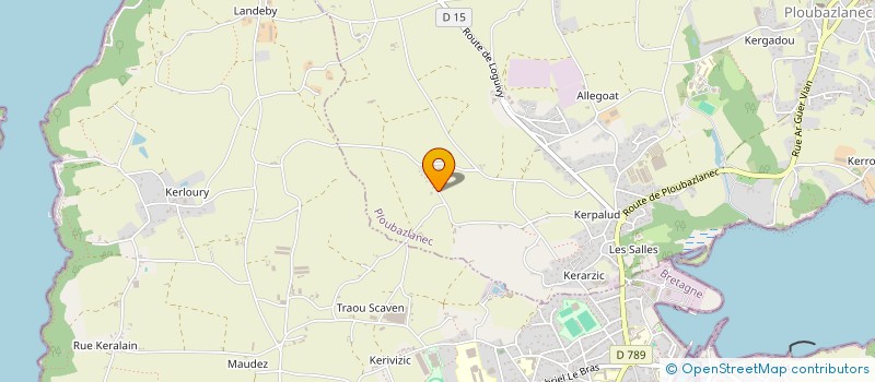 localisation de l'entreprise LE GOAREVA à PLOUBAZLANEC