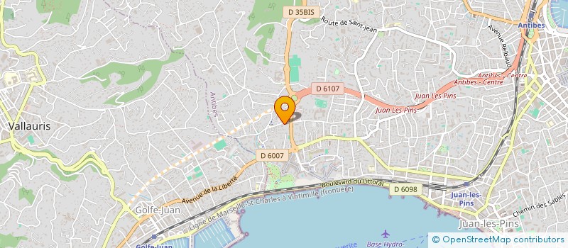 localisation de l'entreprise LE GOAVE à ANTIBES