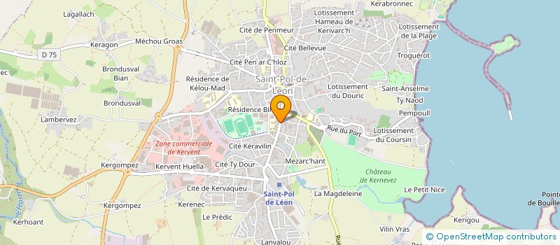 localisation de l'entreprise LE GODEC ANNE-SOPHIE ET JULIEN  SAINT-POL-DE-LEON