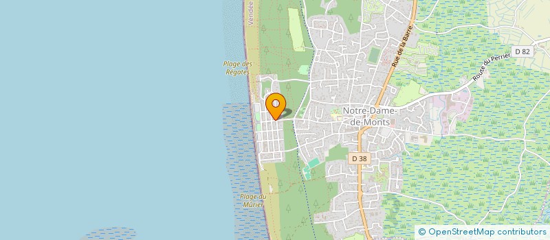 localisation de l'entreprise LE GOELAND  NOTRE-DAME-DE-MONTS