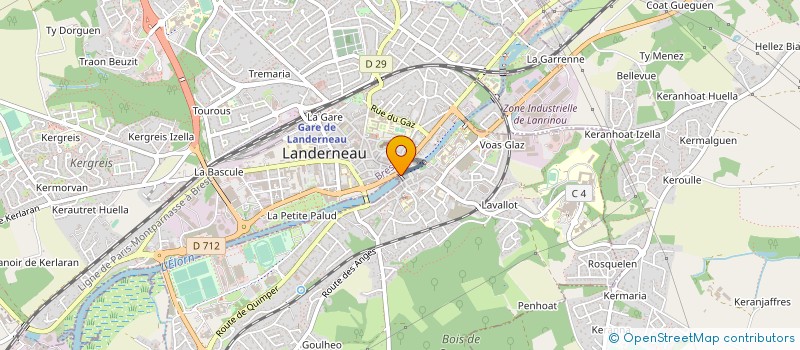 localisation de l'entreprise LE GOELAND à LANDERNEAU