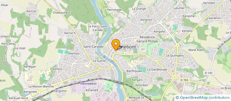 localisation de l'entreprise LE GOFF INSTITUT à HENNEBONT