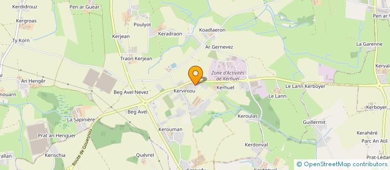 localisation de l'entreprise LE GOFF RAMONAGE à MILIZAC-GUIPRONVEL