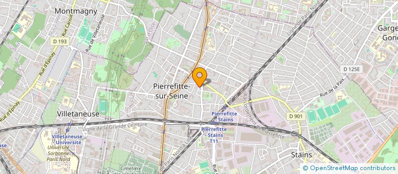 localisation de l'entreprise LE GOFFIC à PIERREFITTE-SUR-SEINE