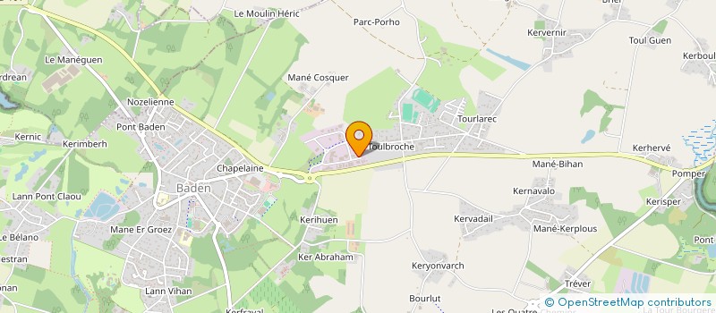 localisation de l'entreprise LE GOHEBEL TERRASSEMENT ET RESEAUX DIVERS  BADEN