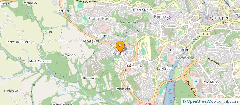 localisation de l'entreprise LE GOHLISSE à QUIMPER