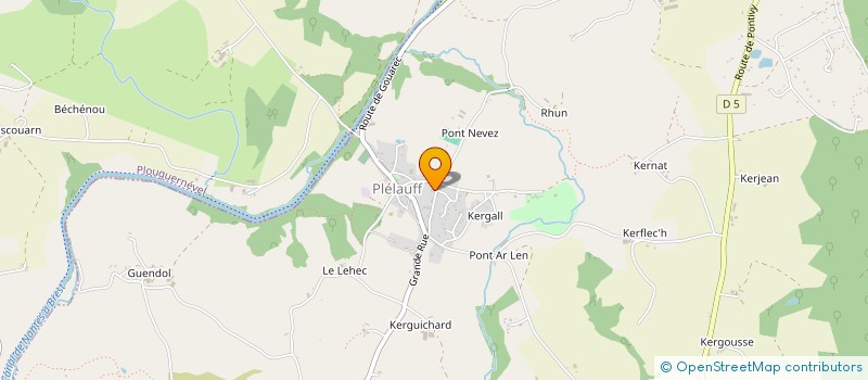 localisation de l'entreprise LE GOIC FRERES  PLELAUFF