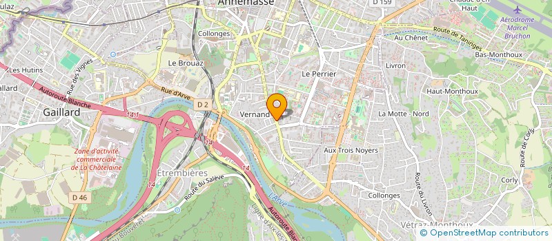 localisation de l'entreprise LE GOLEM  ANNEMASSE