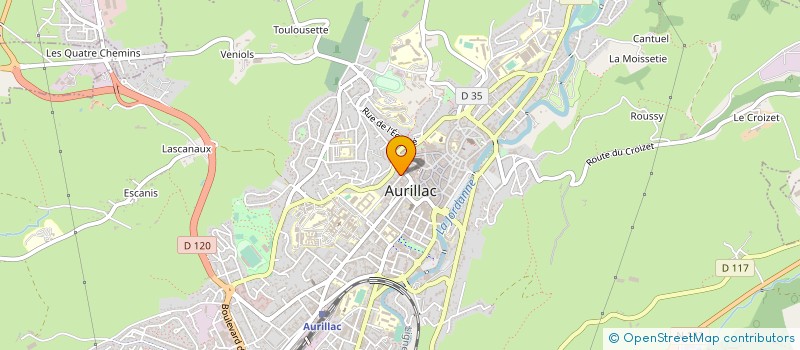 localisation de l'entreprise LE GOLF à AURILLAC