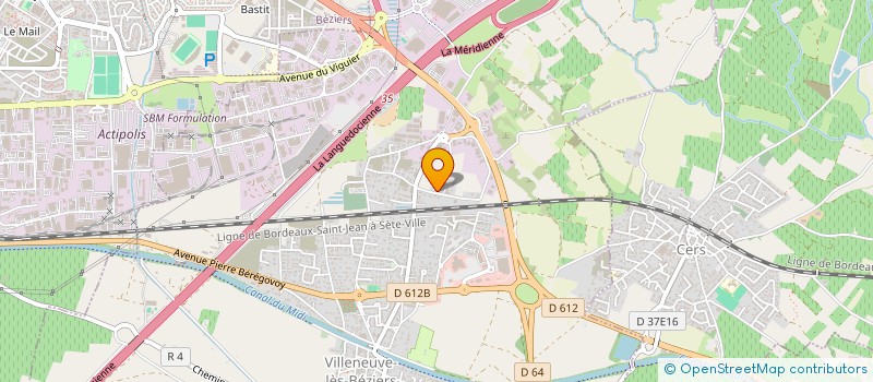 localisation de l'entreprise LE GOLF  VILLENEUVE-LES-BEZIERS