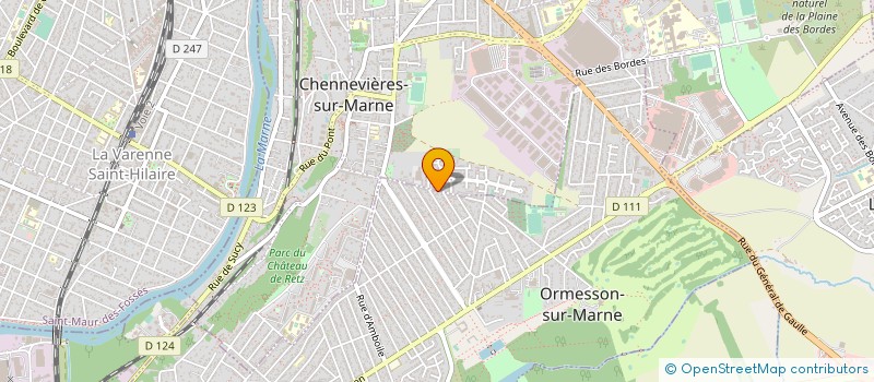 localisation de l'entreprise LE GOLF D ORMESSON ASS SPORT 4  ORMESSON-SUR-MARNE