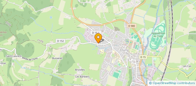 localisation de l'entreprise LE GORDET  CLUNY