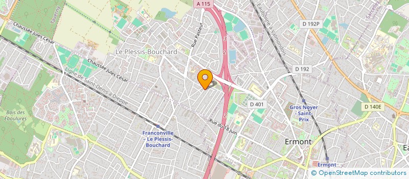 localisation de l'entreprise LE GORILLE  LE PLESSIS-BOUCHARD