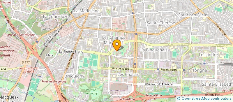 localisation de l'entreprise LE GORILLE JOUEUR  RENNES