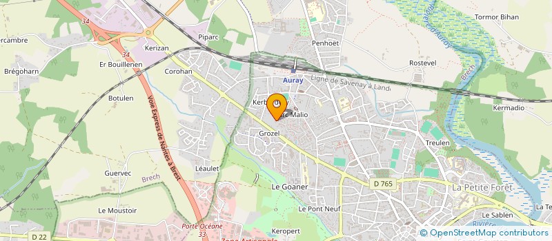 localisation de l'entreprise LE GOSLES INVESTISSMENT à AURAY