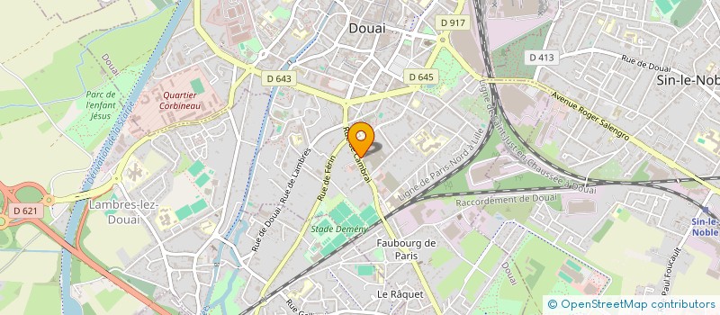 localisation de l'entreprise LE GOSSE HEUREUX à DOUAI
