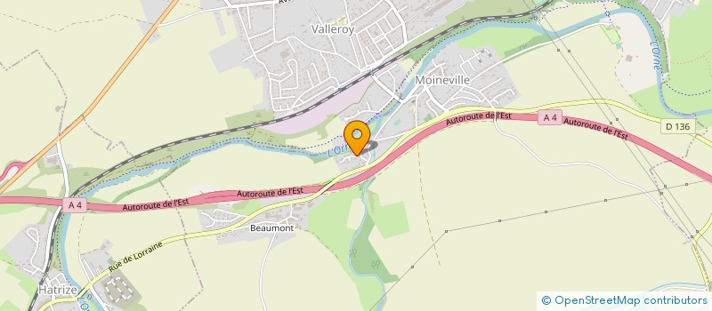 localisation de l'entreprise LE GOSSIP SAS  MOINEVILLE