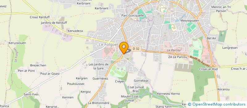 localisation de l'entreprise LE GOT FRERES à LE FOLGOET