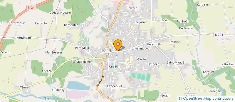 localisation de l'entreprise LE GOUDIVEZE GUILLAUME à BAUD