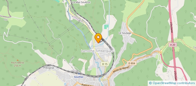 localisation de l'entreprise LE GOUFFRE DU BLAGOUR  LACHAPELLE-AUZAC