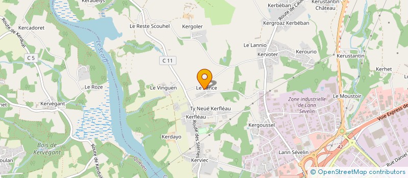 localisation de l'entreprise LE GOUIC  CAUDAN