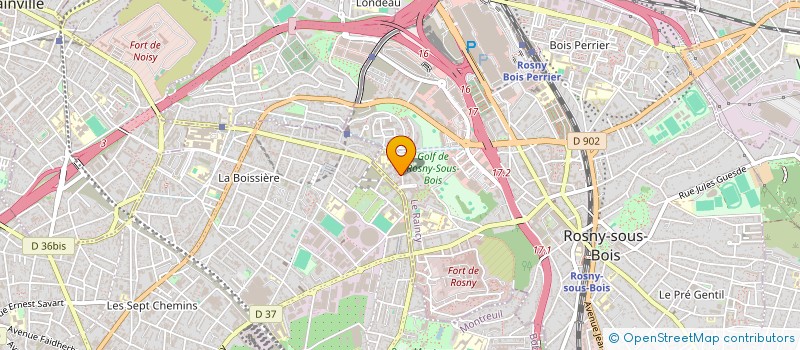 localisation de l'entreprise LE GOURBI S.A.S. à ROSNY-SOUS-BOIS
