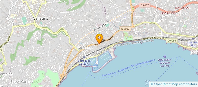 localisation de l'entreprise LE GOURMAND à VALLAURIS