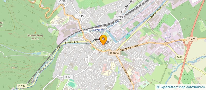 localisation de l'entreprise LE GOURMAND  SAVERNE