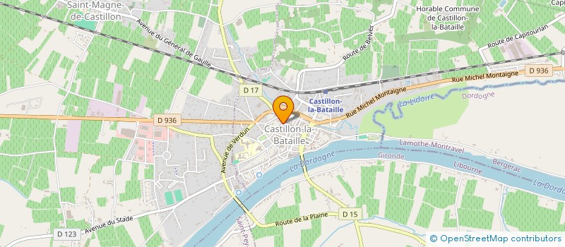 localisation de l'entreprise LE GOURMANDINE  CASTILLON-LA-BATAILLE