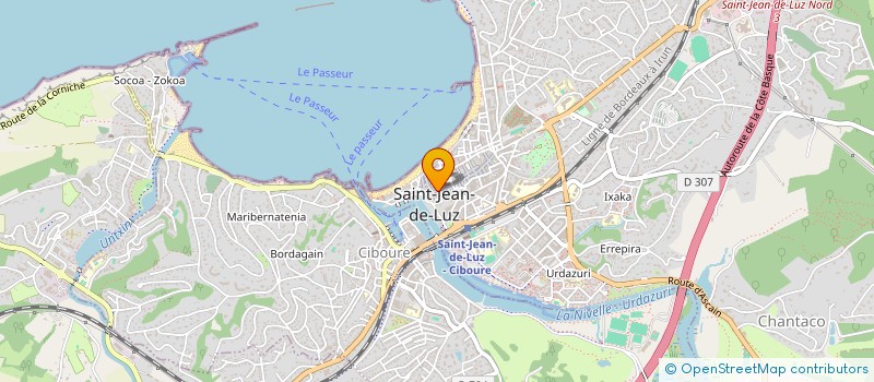 localisation de l'entreprise LE GOURMANDISIER à SAINT-JEAN-DE-LUZ