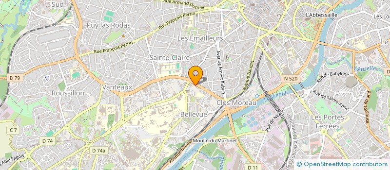 localisation de l'entreprise LE GOURMET à LIMOGES
