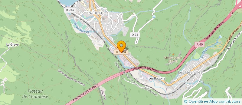 localisation de l'entreprise LE GOURMET CATHOLARD  NANTUA