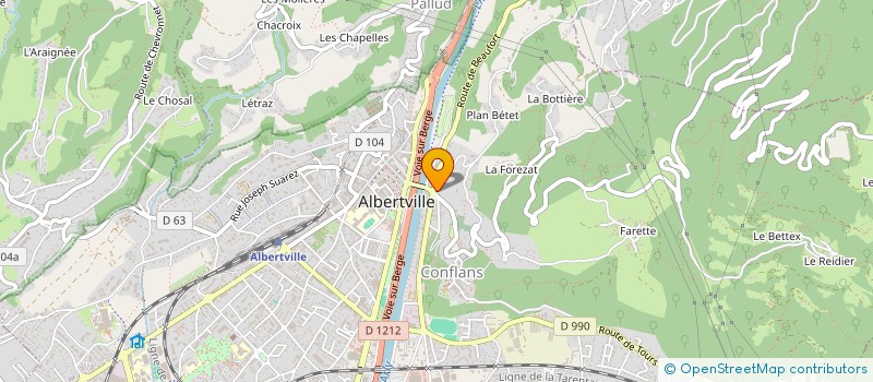 localisation de l'entreprise LE GOURMET DE L'AUBE  ALBERTVILLE