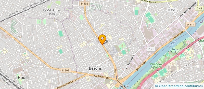 localisation de l'entreprise LE GOURMET ROYAL à BEZONS