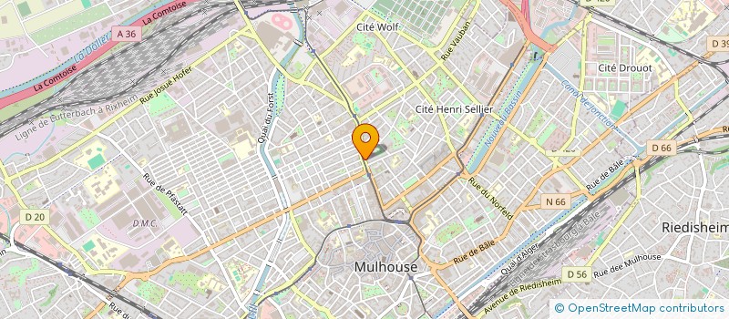 localisation de l'entreprise LE GOURMET SAS  MULHOUSE