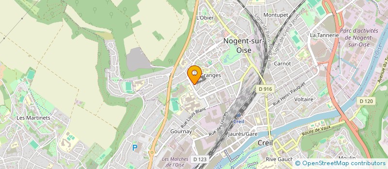 localisation de l'entreprise LE GOURNAY  CREIL