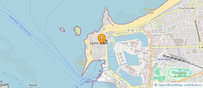 localisation de l'entreprise LE GOURVERNEUR  SAINT-MALO