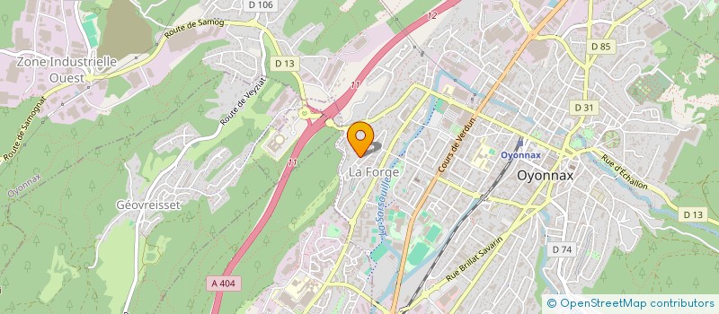 localisation de l'entreprise LE GOUT D'AIDER à OYONNAX