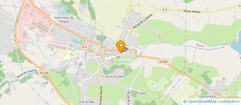 localisation de l'entreprise LE GOUT DE L'ART  BAZAS