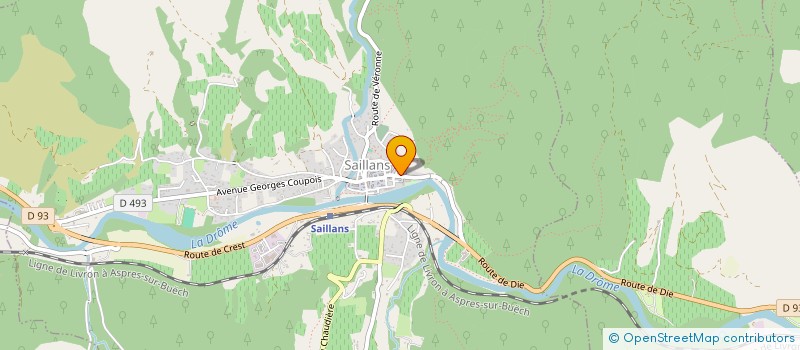 localisation de l'entreprise LE GOUT DE L'ICI ET DU LA  SAILLANS