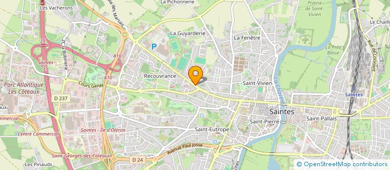localisation de l'entreprise LE GOUT DES AUTRES à SAINTES