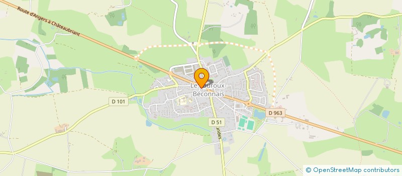 localisation de l'entreprise LE GOUT DES AUTRES  VAL D'ERDRE-AUXENCE