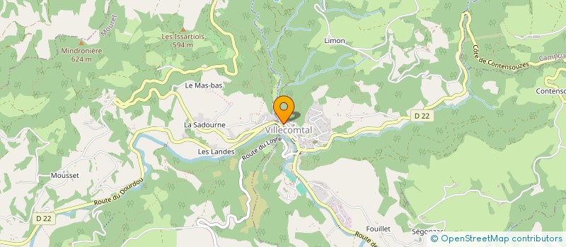 localisation de l'entreprise LE GOUT DES AUTRES  VILLECOMTAL