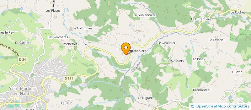 localisation de l'entreprise LE GOUT DES MERVEILLES  SAINT-MARTIN-EN-HAUT