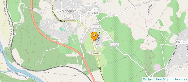 localisation de l'entreprise LE GOUT DES METS à VEZENOBRES